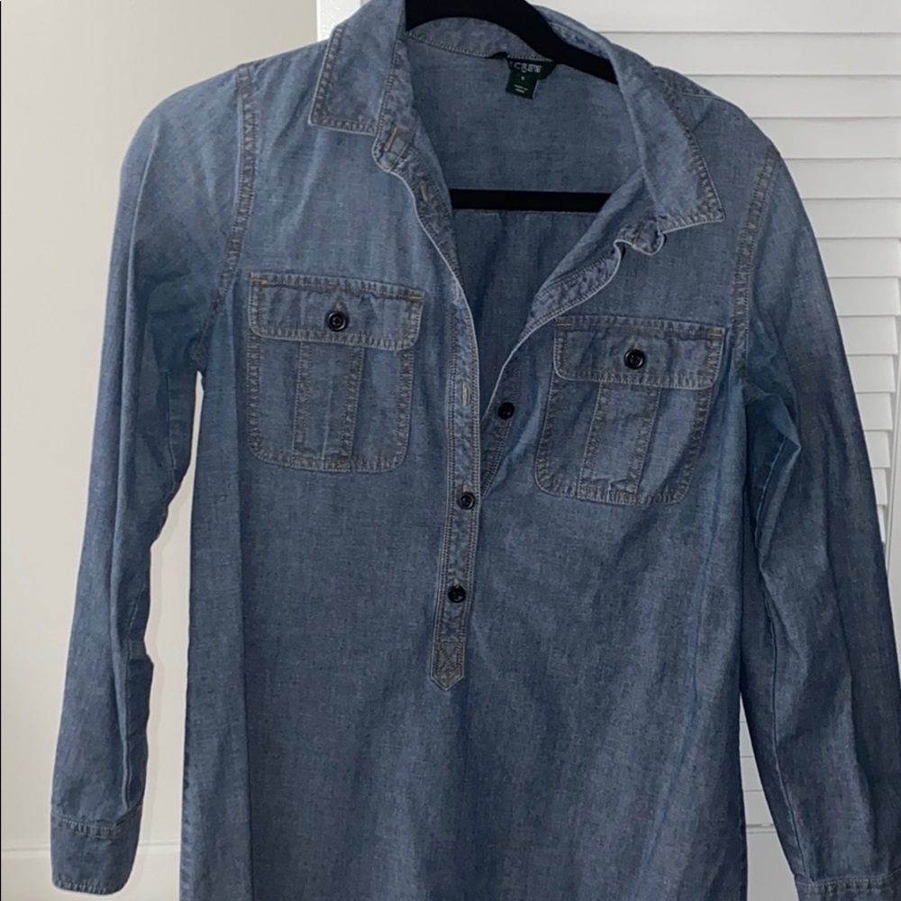 Denim mini dress